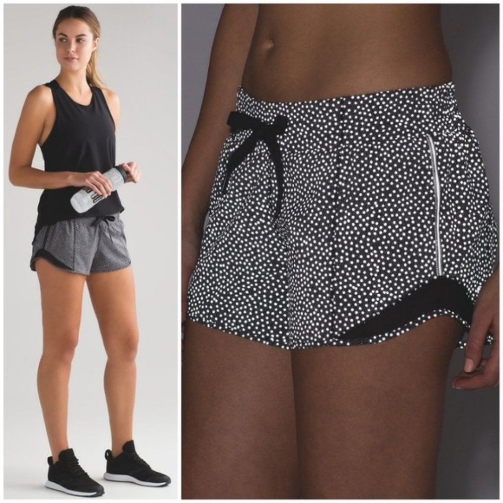 RARE Lululemon Reflective Hotty Hot Short Splatter
